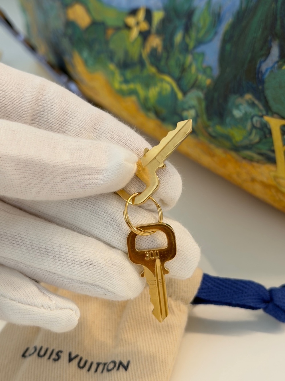 Van Gogh Blue Art-Print Satchel Bag - Picture 11 of 11